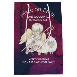 すべての羊飼いに対する地上の平和と親善 ミディアムペーパーバッグ