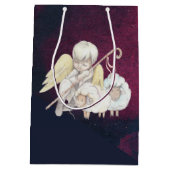 すべての羊飼いに対する地上の平和と親善 ミディアムペーパーバッグ (裏面)