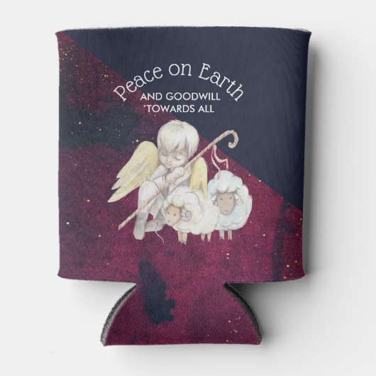 すべての羊飼いに対する地上の平和と親善 缶クーラー (正面)