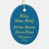 すべての聖人はThe Adore (VVP OO2)と文字楕円 セラミックオーナメント (裏面)