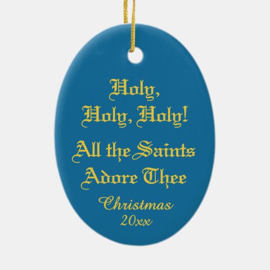 すべての聖人はThe Adore (VVP OO2)と文字楕円 セラミックオーナメント (裏面)