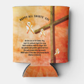 すべての聖人イブ詩クリスチャン・ハロウィーン 缶クーラー (正面)