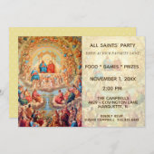 すべての聖人日の饗宴の日パーティーお祝い 招待状 (正面/裏面)