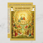 すべての聖人日の饗宴の日パーティーお祝い 招待状 (正面/裏面)