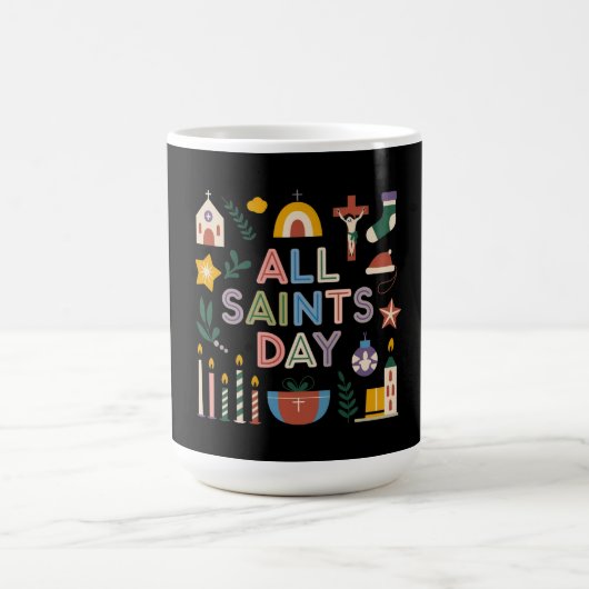 すべての聖人祝の日が意味のある日 コーヒーマグカップ (中央)