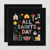すべての聖人祝の日が意味のある日 招待状 (正面/裏面)