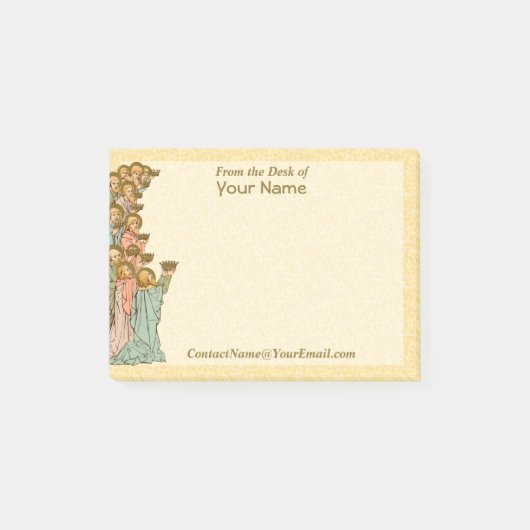 すべての聖徒(RLS 19、離れ詳細) 4"x3" ポストイット (正面)