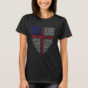 すべての聖者の単語の雲 Tシャツ