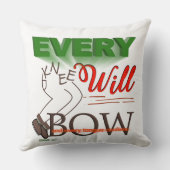 すべての膝がローマ人に弓を引く14:11 クッション (裏面)