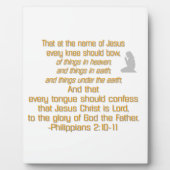 すべての膝が弓を引く フォトプラーク (正面)