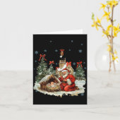 すべての膝が笑えるクリスマスプレゼント  キリストの降誕 カード (黄色い花)