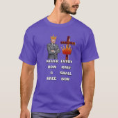 すべての膝は屈する Tシャツ (正面)