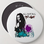 すべての自然アルカリ液Pin無し 缶バッジ (正面&裏面)