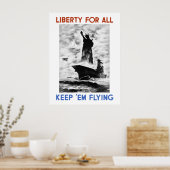 すべての自由 – -保 'Em 飛んでいる ポスター (キッチン)