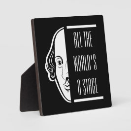 すべての舞台は世界だ - シェイクスピアの名言 劇作家 フォトプラーク