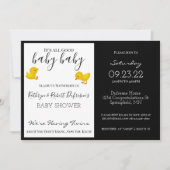 "すべての良いベビーベビー"ツインズベビーシャワー招待状 招待状 (正面)
