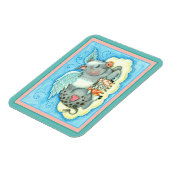 すべての良い子豚天国、かわいい豚の天使に行く マグネット (左側)