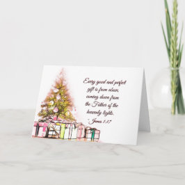 すべての良い完全なギフトJames 1:17，クリスマス シーズンカード