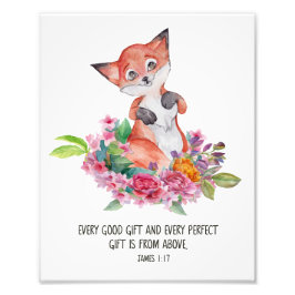 すべての良い完全な贈り物，聖なる書物、 経典ヤコブ1:17 フォトプリント           