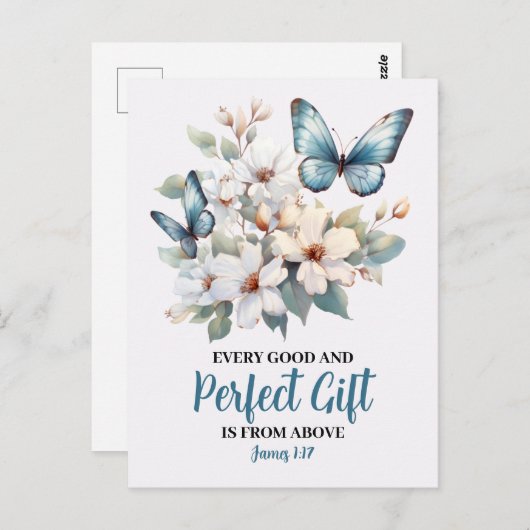 すべての良い完璧なギフトのキリスト教のはがき ポストカード (正面/裏面)