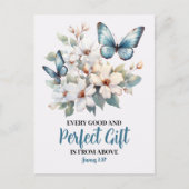 すべての良い完璧なギフトのキリスト教のはがき ポストカード (正面)