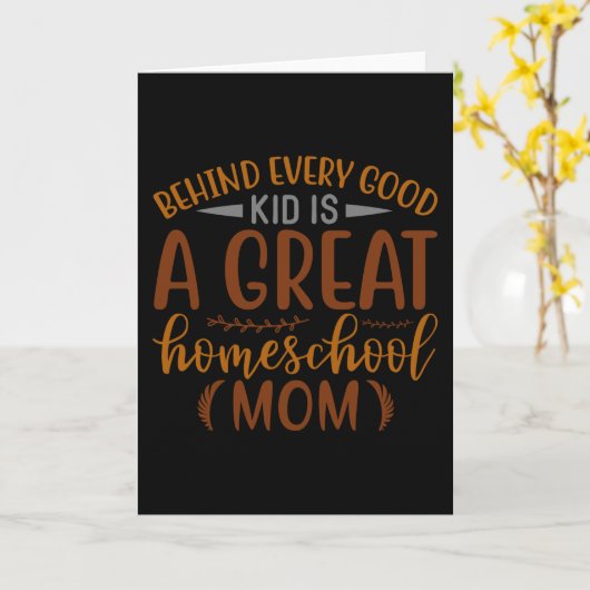 すべての良い家庭教師の素晴らし母親の後ろに カード (黄色い花)