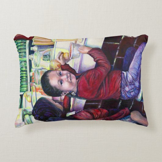 すべての良い小さな女の子は、メキシコのアイスクリームを手に入れる アクセントクッション (正面)