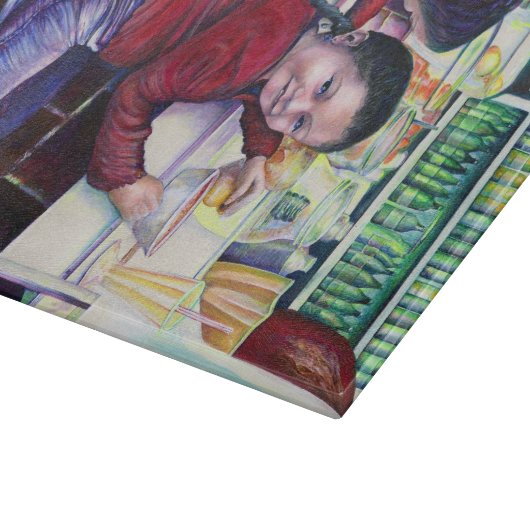 すべての良い小さな女の子は、メキシコのアイスクリームを手に入れる カッティングボード (角)