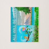 すべての良い愛の鳥の山の自然、6歳になる ジグソーパズル (縦)