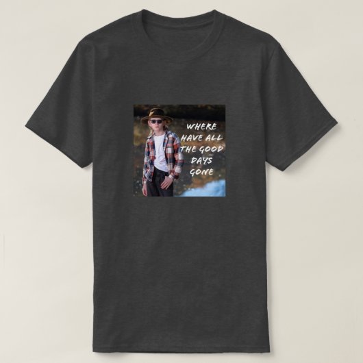 すべての良い日が消えた場所 Tシャツ (デザイン正面)