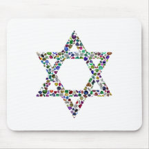 すべての色の宝石で作られたダビデの星