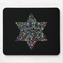 すべての色の宝石で作られたダビデの星