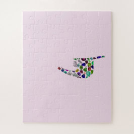 すべての色の宝石で作られた文字'YOD' ジグソーパズル