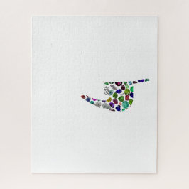 すべての色の宝石で作られた文字'YOD' ジグソーパズル