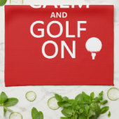 すべての色の平静およびゴルフオン利用できる保って下さい キッチンタオル (折り畳み)