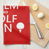 すべての色の平静およびゴルフオン利用できる保って下さい キッチンタオル (四つ折り)