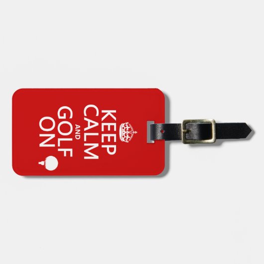 すべての色の平静およびゴルフオン利用できる保って下さい ラゲッジタグ (正面横)