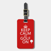 すべての色の平静およびゴルフオン利用できる保って下さい ラゲッジタグ (正面縦)