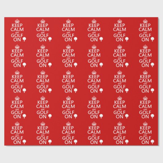 すべての色の平静およびゴルフオン利用できる保って下さい ラッピングペーパー (フラット)