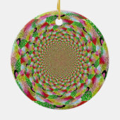 すべての色フラクタルアート セラミックオーナメント (裏面)