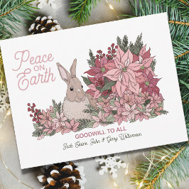 すべての花に平和の親善クリスマス シーズンカード