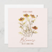 すべての花の開花独自の時間 – 素朴フローラ (正面/裏面)