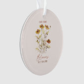 すべての花の開花独自の時間 – 素朴フローラ オーナメント (正面)