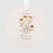 すべての花の開花独自の時間 – 素朴フローラ オーナメント (裏面)
