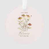 すべての花の開花独自の時間 – 素朴フローラ オーナメント (正面)