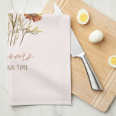 すべての花の開花独自の時間 – 素朴フローラ キッチンタオル (四つ折り)