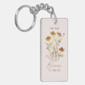 すべての花の開花独自の時間 – 素朴フローラ キーホルダー (正面左)