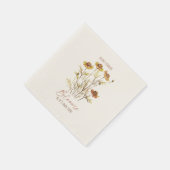すべての花の開花独自の時間 – 素朴フローラ スタンダードカクテルナプキン (角)