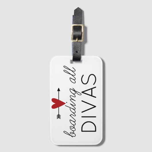 すべての花型女性歌手の荷物のラベルに乗ること ラゲッジタグ (正面縦)