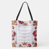 すべての花嫁の友達に感謝の気持ちを花で表そう トートバッグ (裏面)